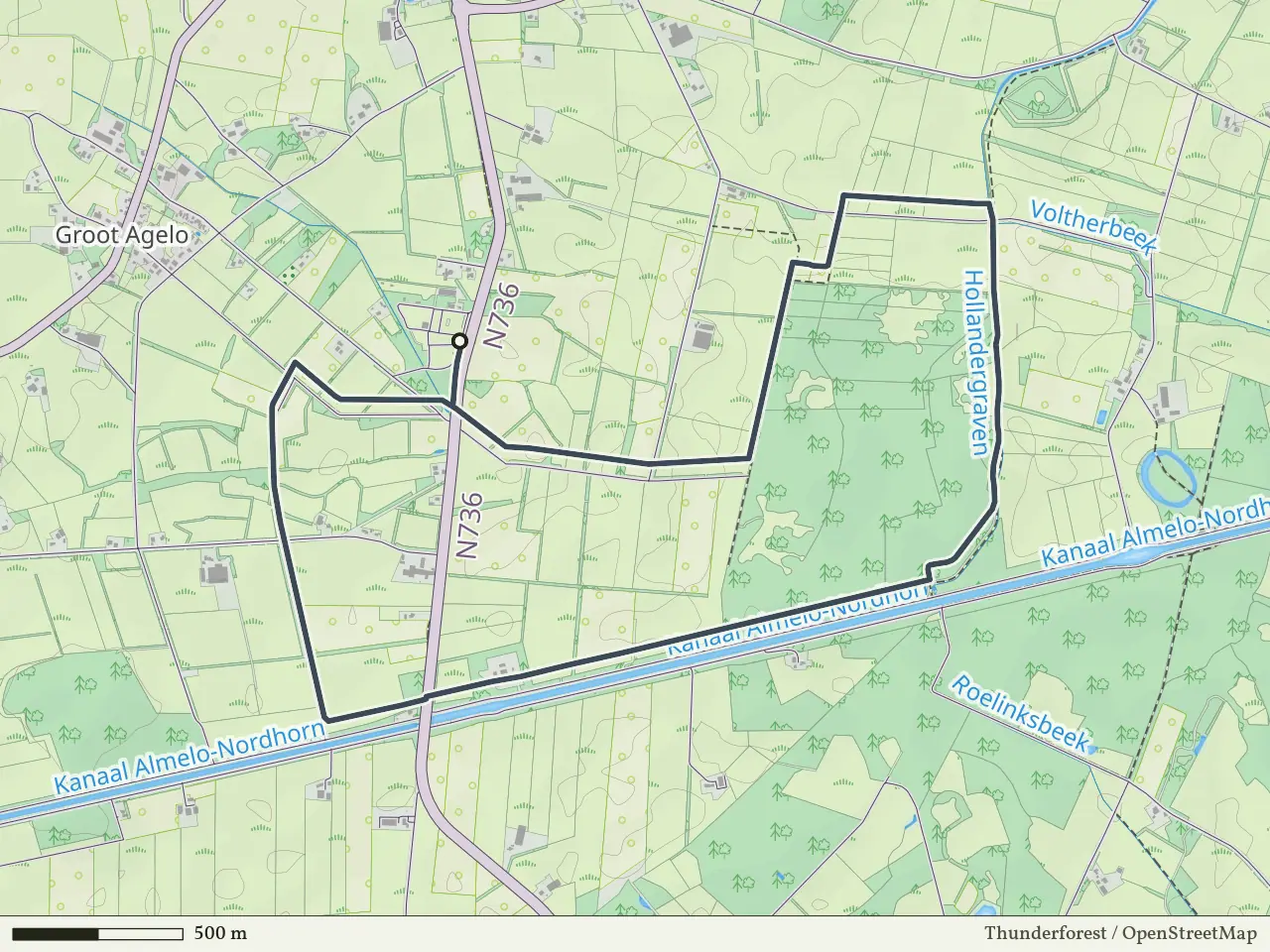 Groene route vanaf Agelerbroek, Agelo