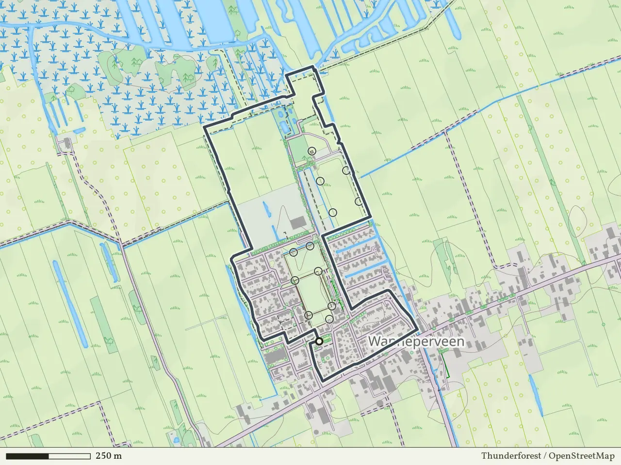 Oranje route vanaf Wanneperveen, Weerribben-Wieden
