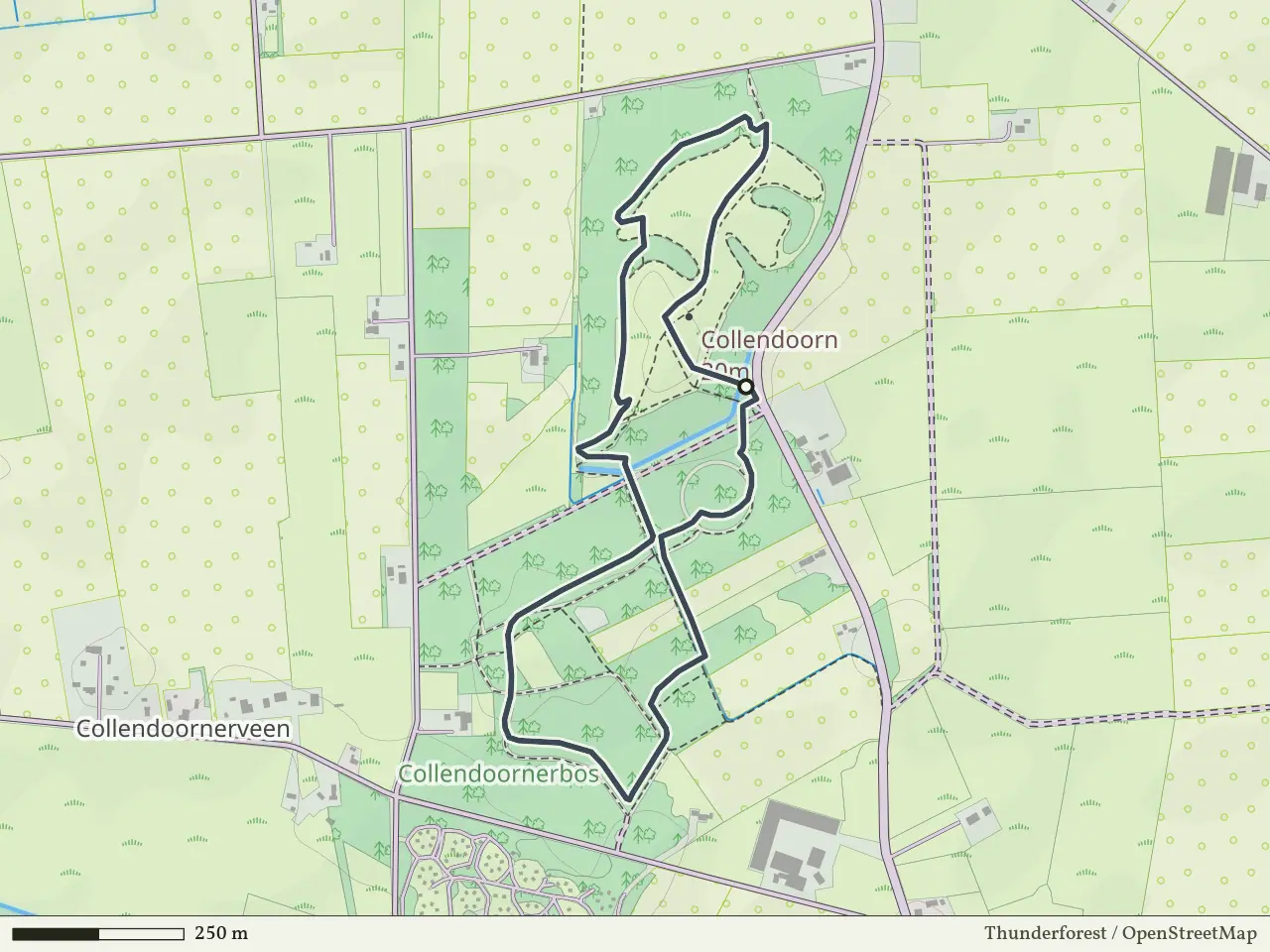 Gele route vanaf Collendoorn, Hardenberg Oost
