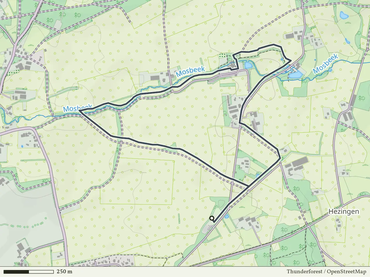 Rode route vanaf Tutenberg, Vasse