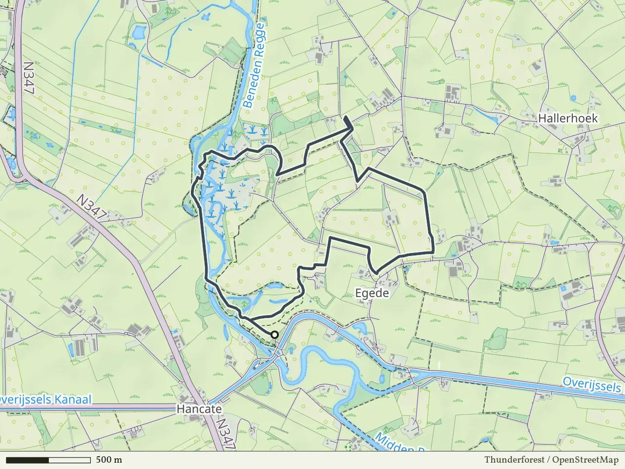 Blauwe route vanaf Hankate-Egede, Hellendoorn