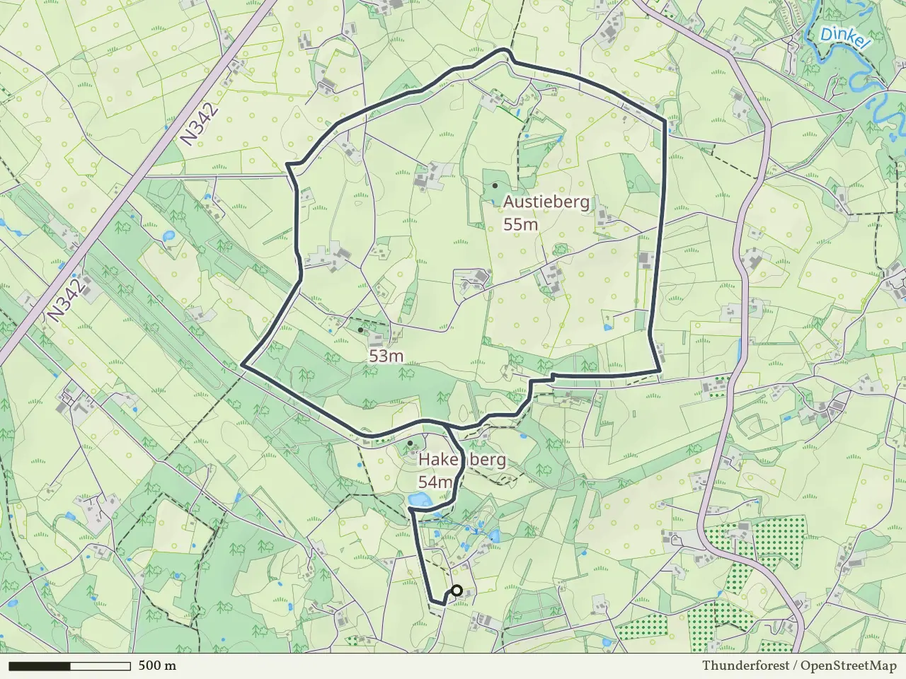 Groene route vanaf Hakenberg, De Lutte