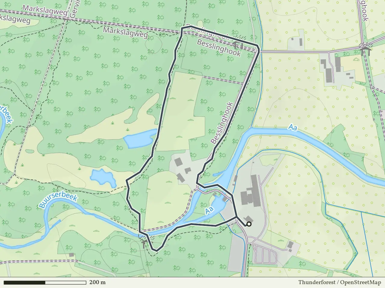 Gele route vanaf Haarmühle, Haaksbergen