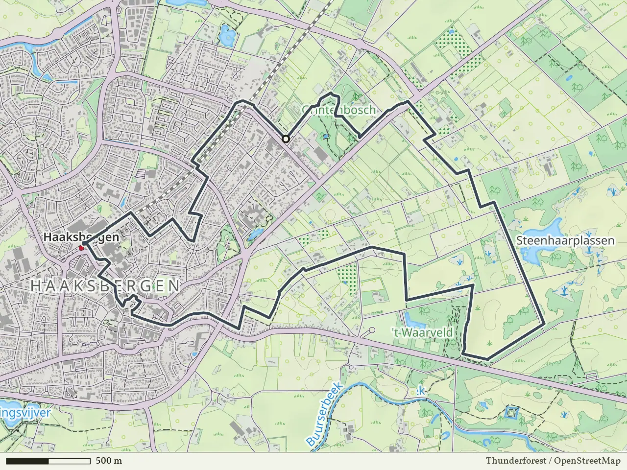 Oranje route vanaf De Veldmaat, Haaksbergen