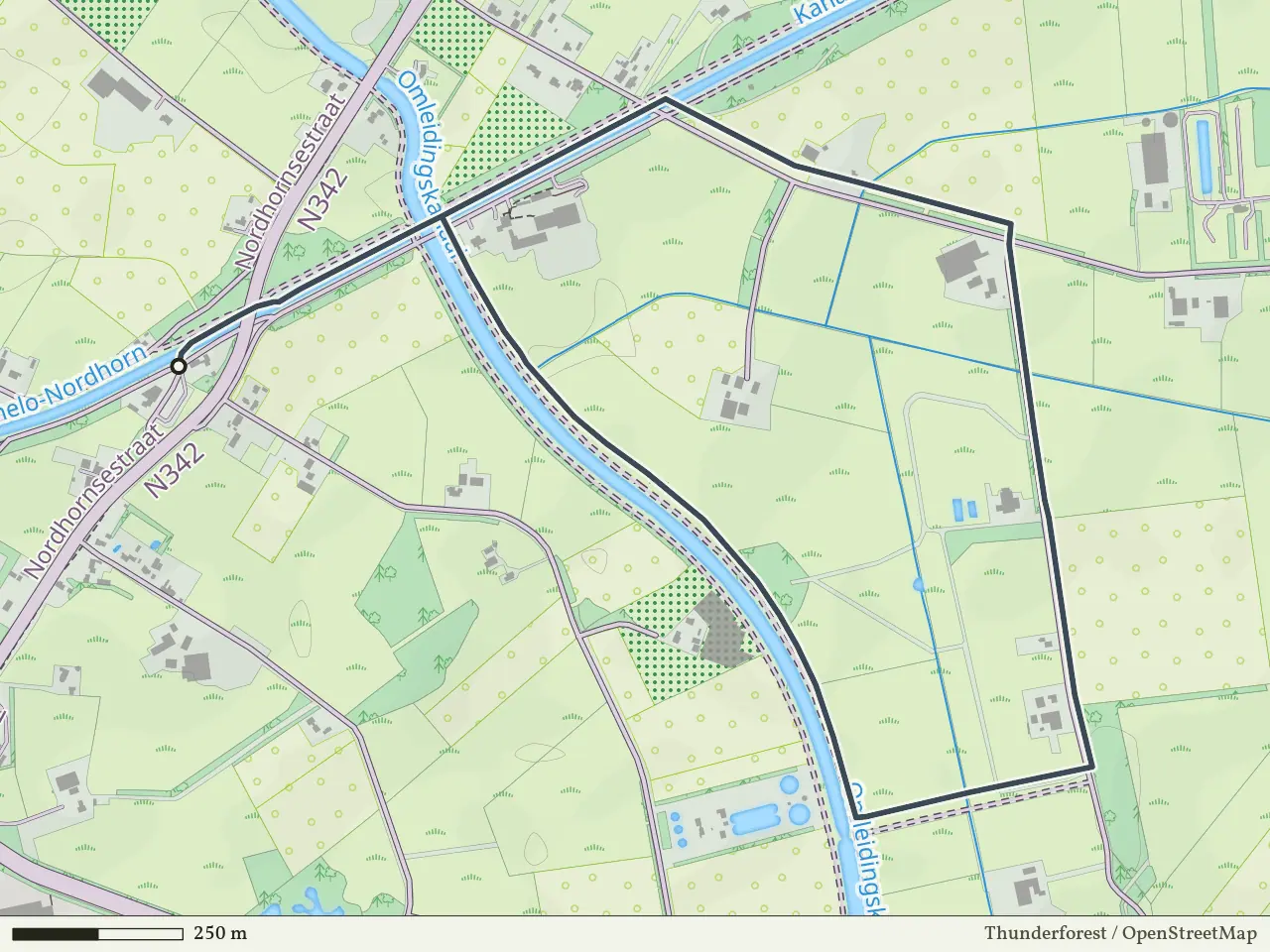 Paarse route vanaf Westeres, Denekamp