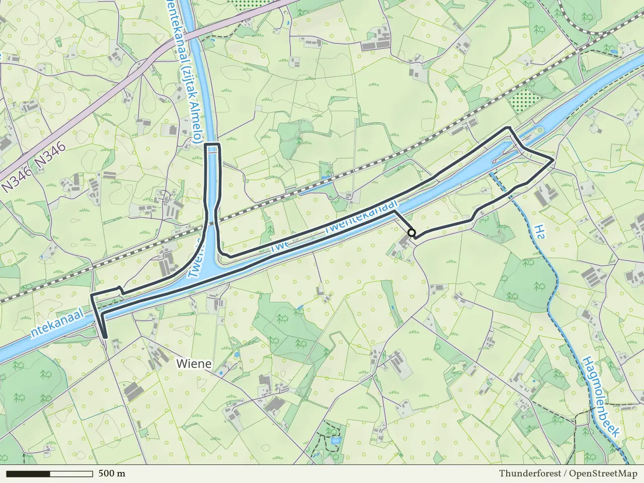 Groene route vanaf Wiene, Ambt Delden