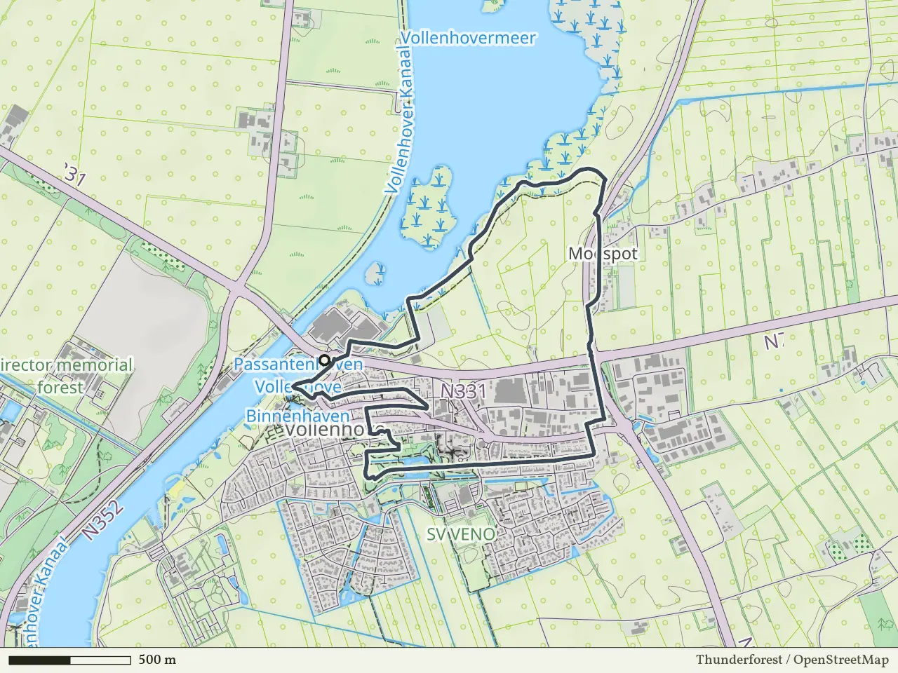 Blauwe route vanaf Vollenhove, Weerribben-Wieden