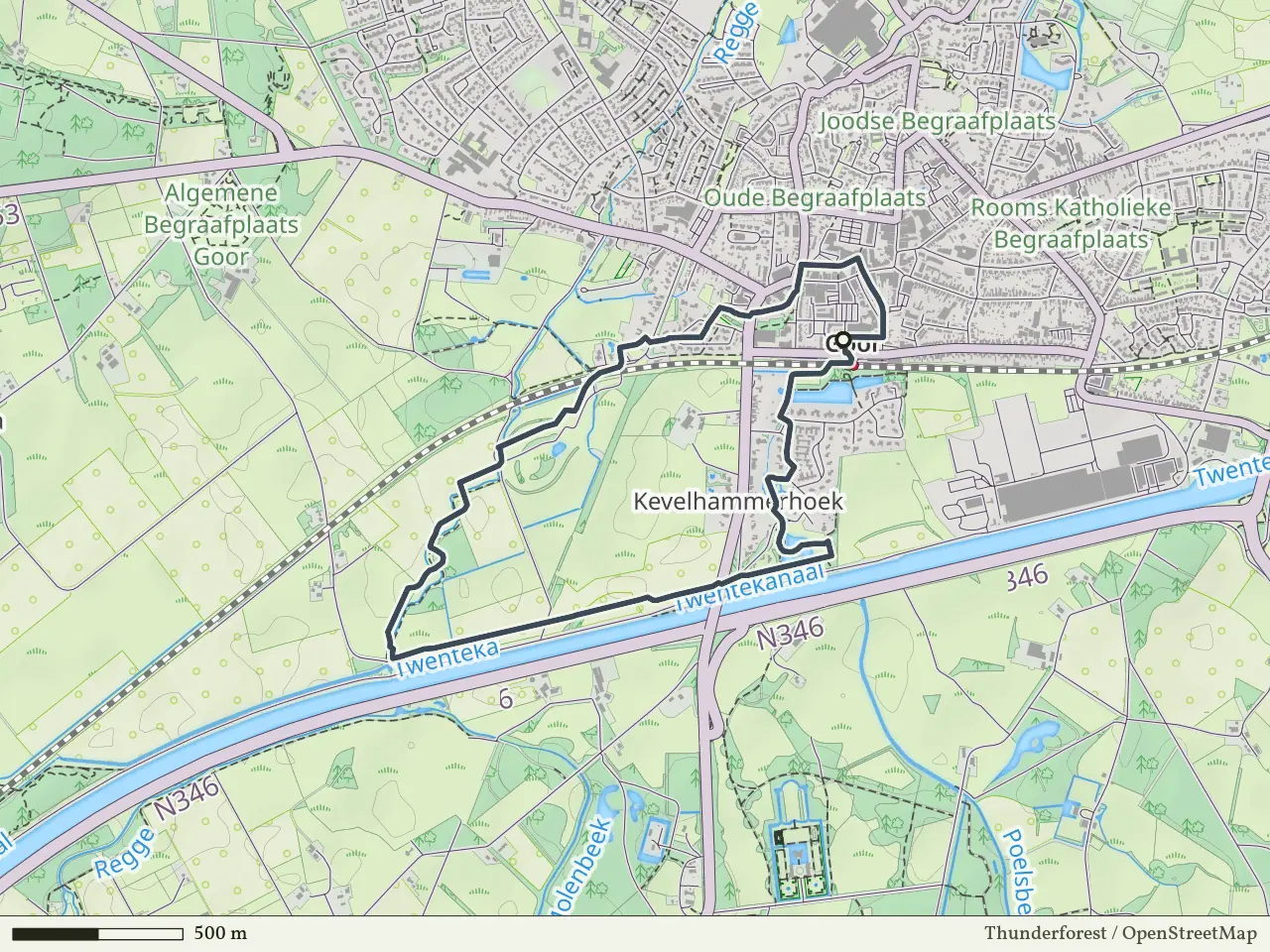 Groene route vanaf Goor, Hof van Twente