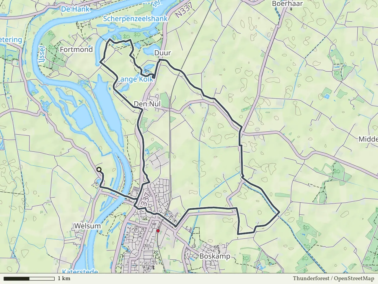 Paarse route vanaf Welsum-TOP, Welsum