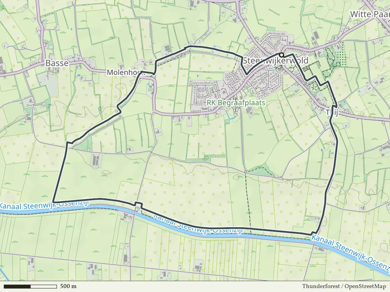 Blauwe route vanaf Steenwijkerwold, Weerribben-Wieden