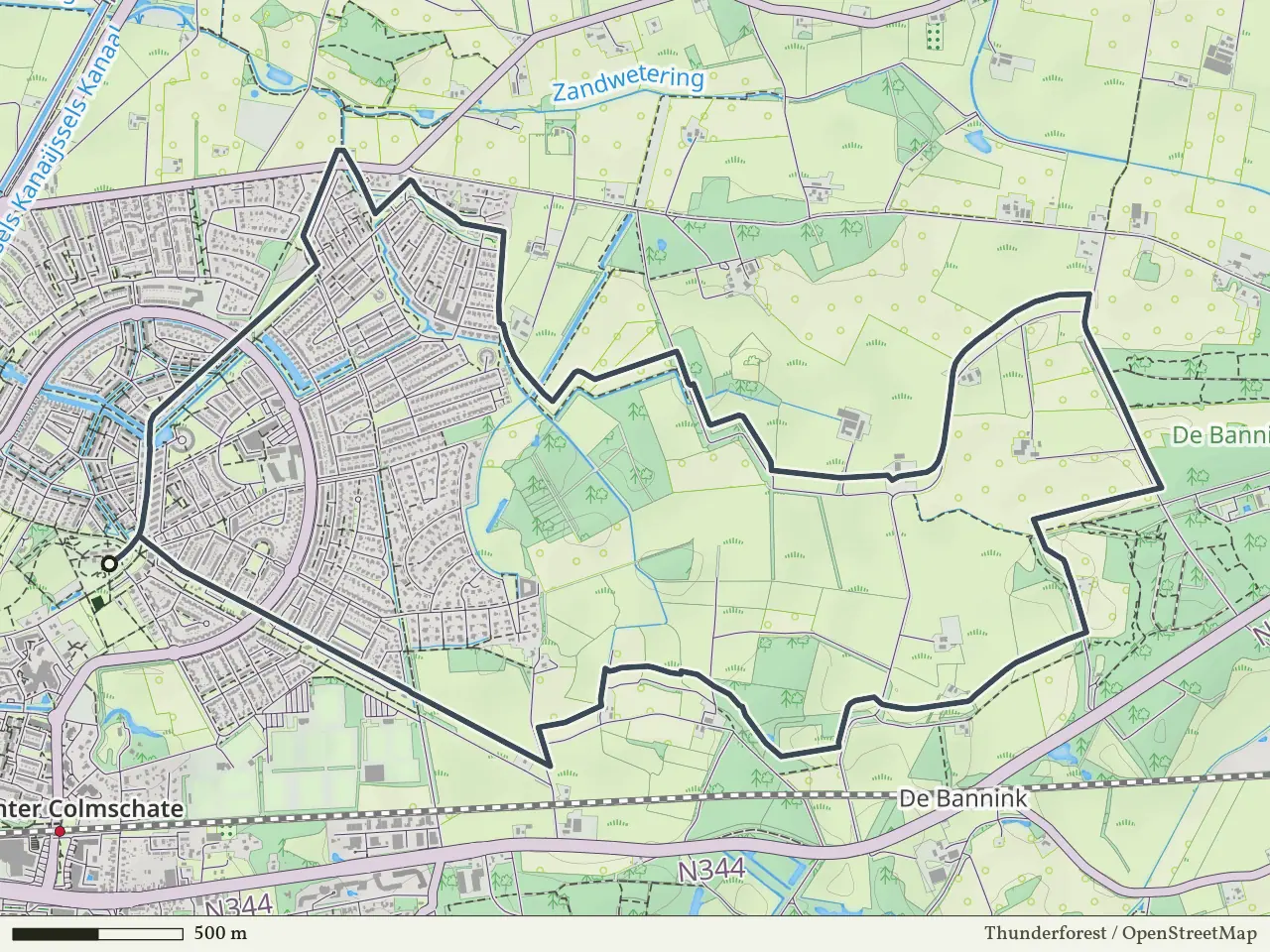 Oranje route vanaf Ulebelt, Deventer