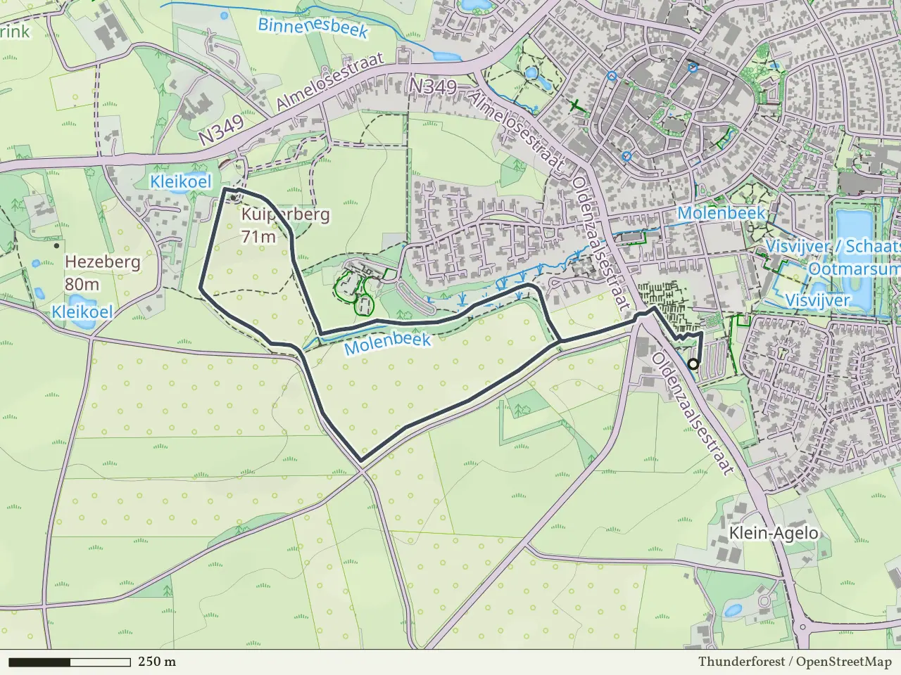 Paarse route vanaf Ootmarsum, Ootmarsum