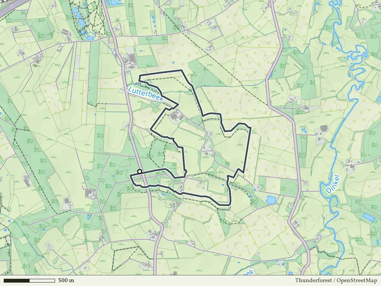 Blauwe route vanaf Duivelshof, De Lutte