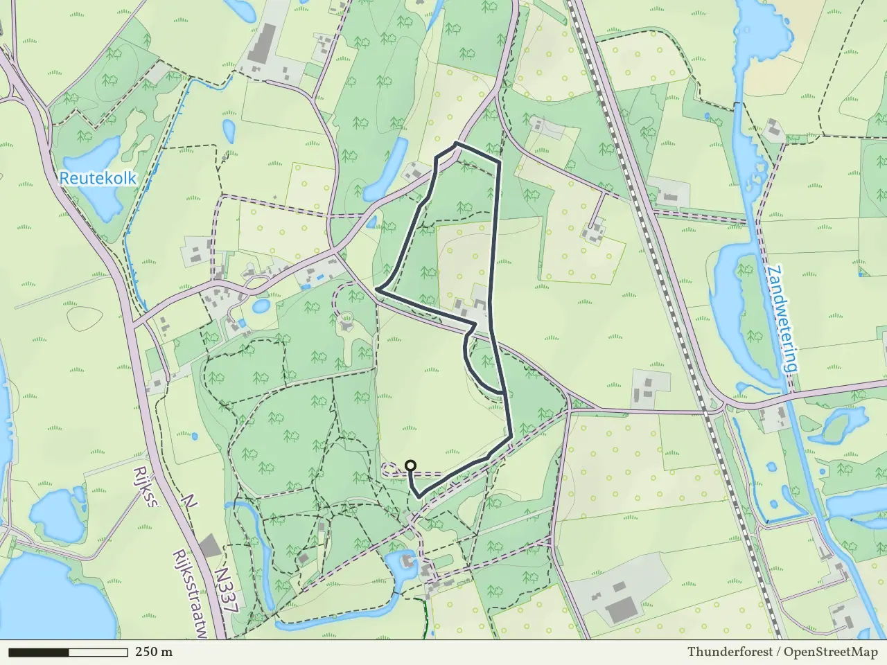 Gele route vanaf De Haere, Olst