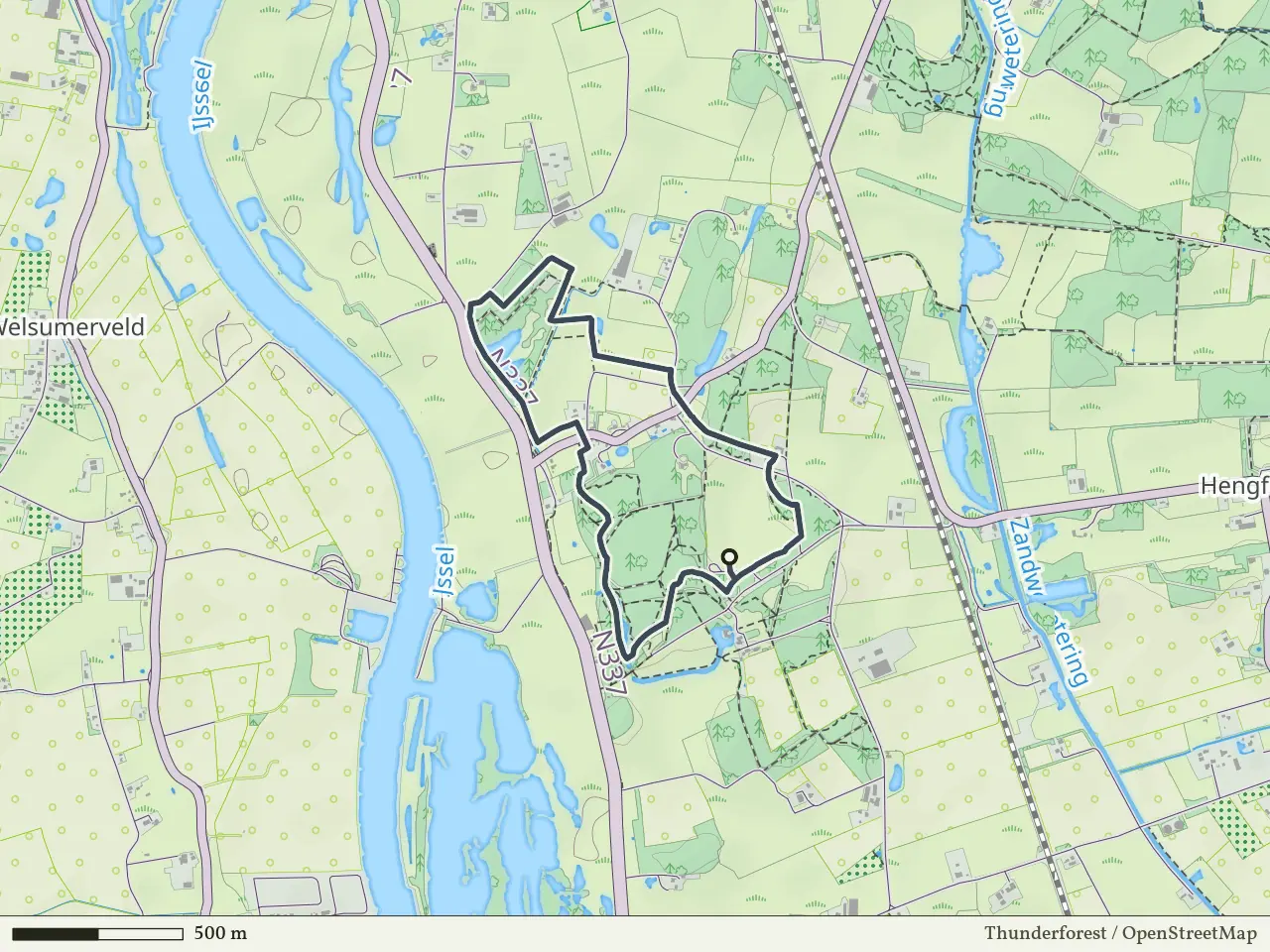 Groene route vanaf De Haere, Olst