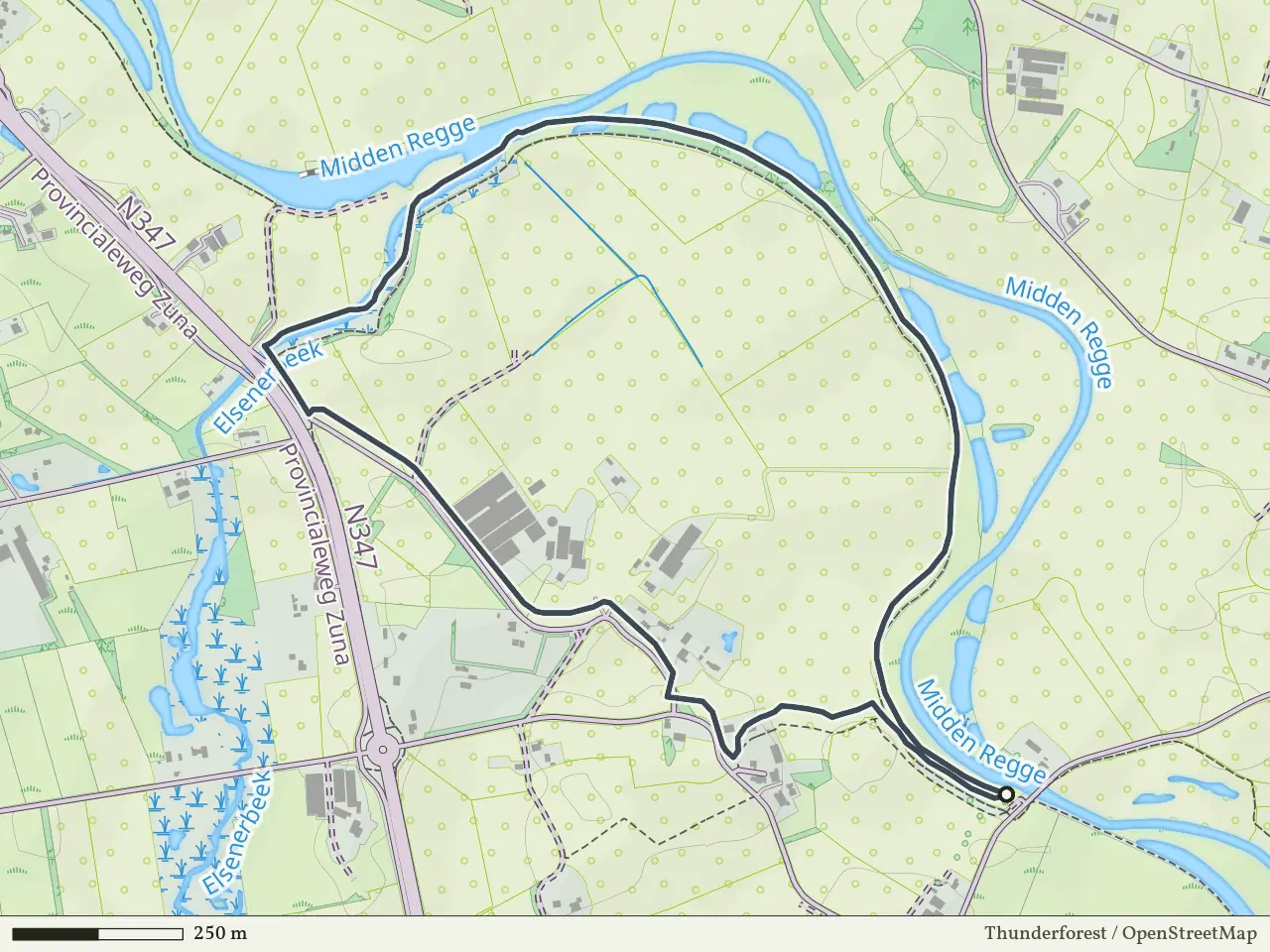 Groene route vanaf Notter-Zuna, Notter