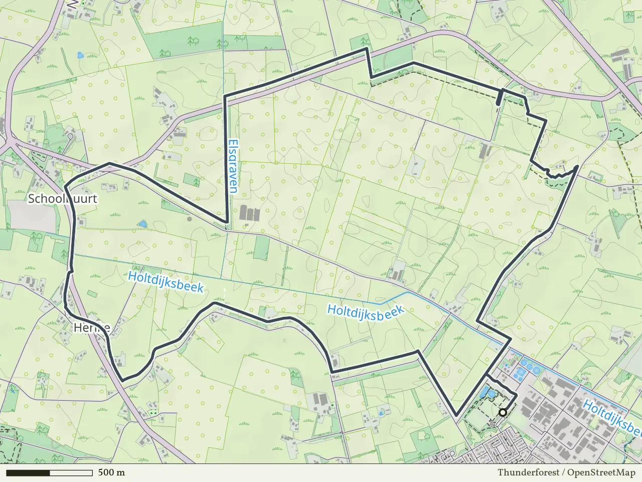 Groene route vanaf Doesgoor, Goor