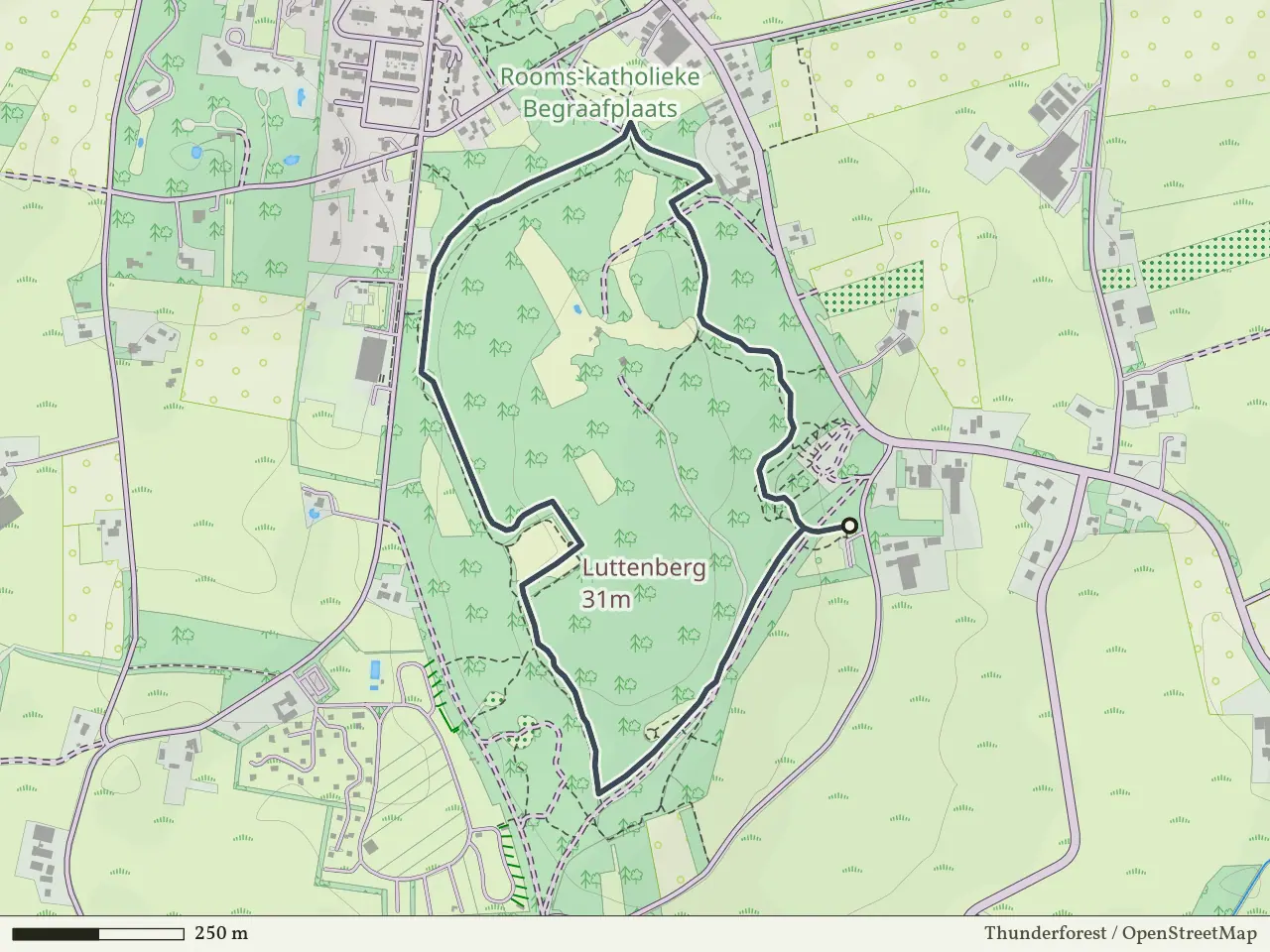 Gele route vanaf Dagcamping Luttenberg, Luttenberg