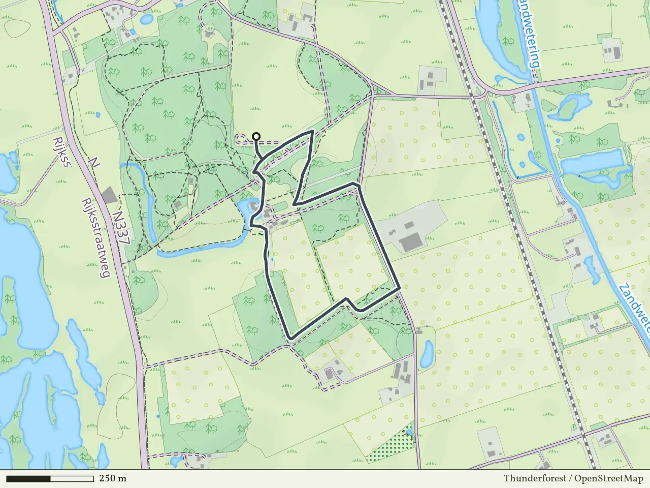 Blauwe route vanaf De Haere, Olst