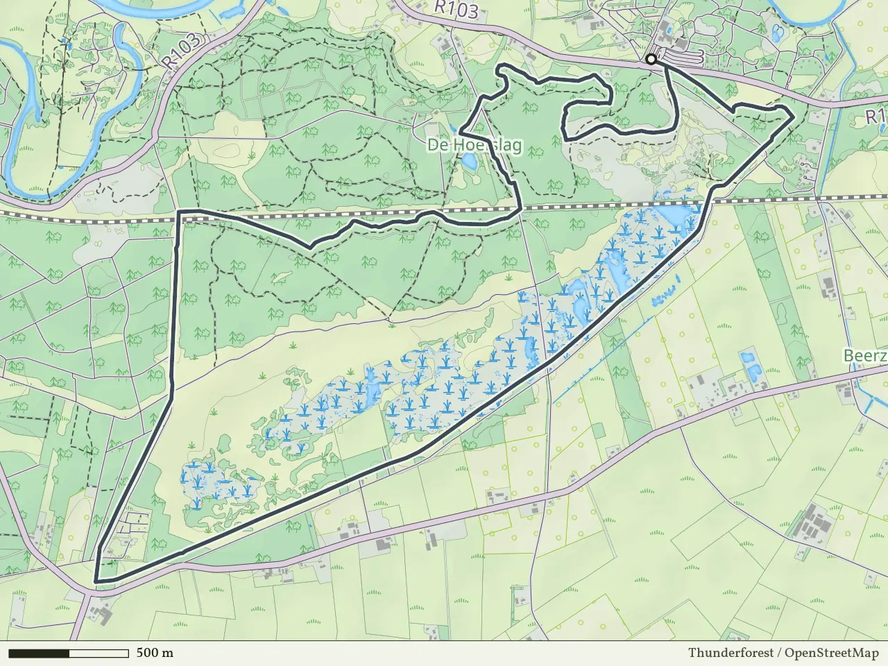 Groene route vanaf Beerzebulten, Beerze Bulten