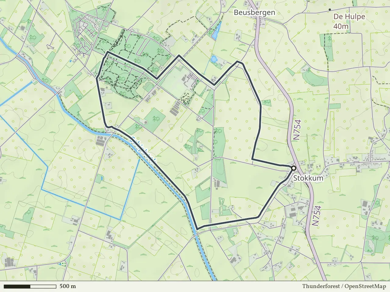 Oranje route vanaf Stokkum, Markelo