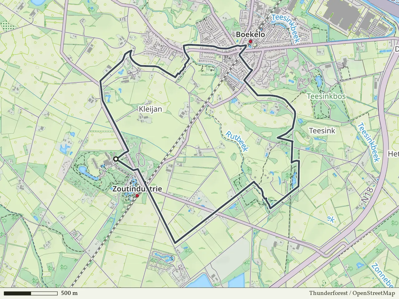 Paarse route vanaf Bad Boekelo, Boekelo