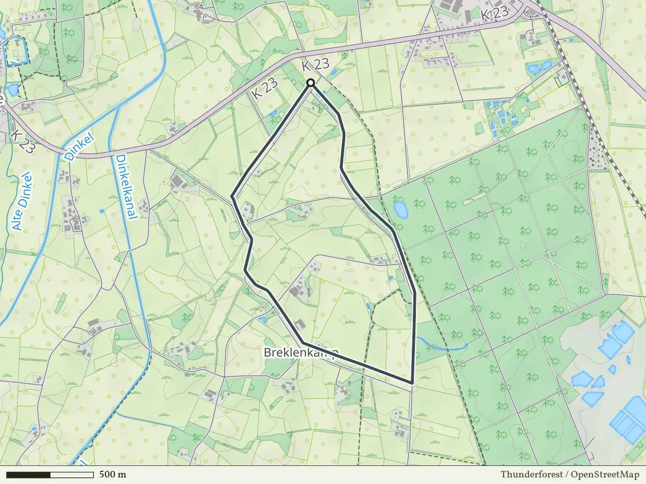 Paarse route vanaf Schiphorst-Schiffhorst, Breklenkamp