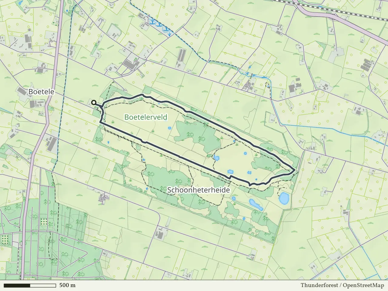 Gele route vanaf Boetelerveld, Mariënheem