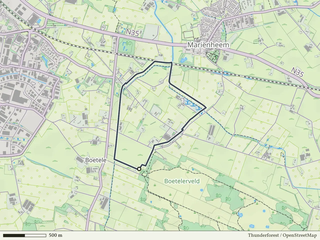Groene route vanaf Boetelerveld, Mariënheem