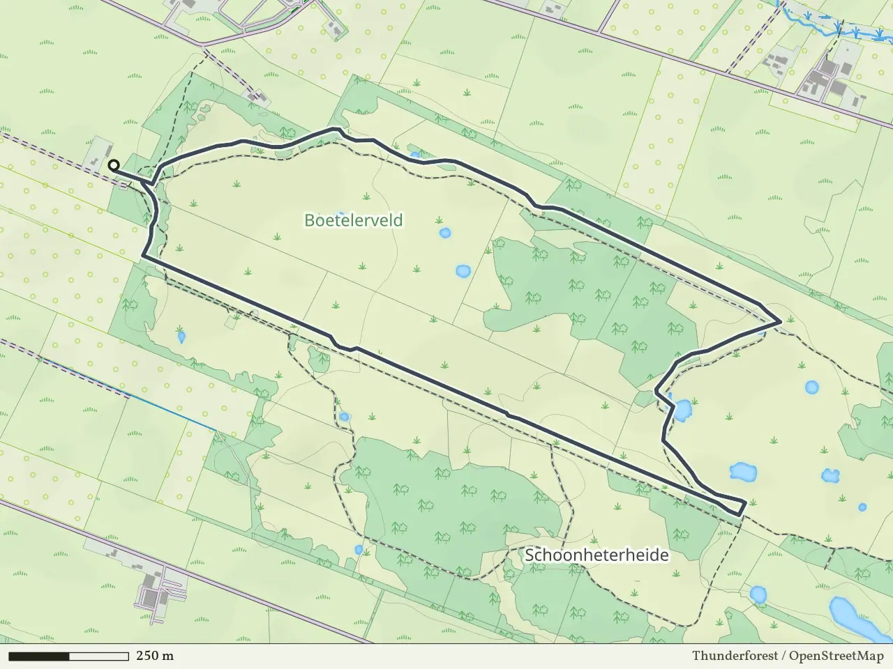 Rode route vanaf Boetelerveld, Mariënheem