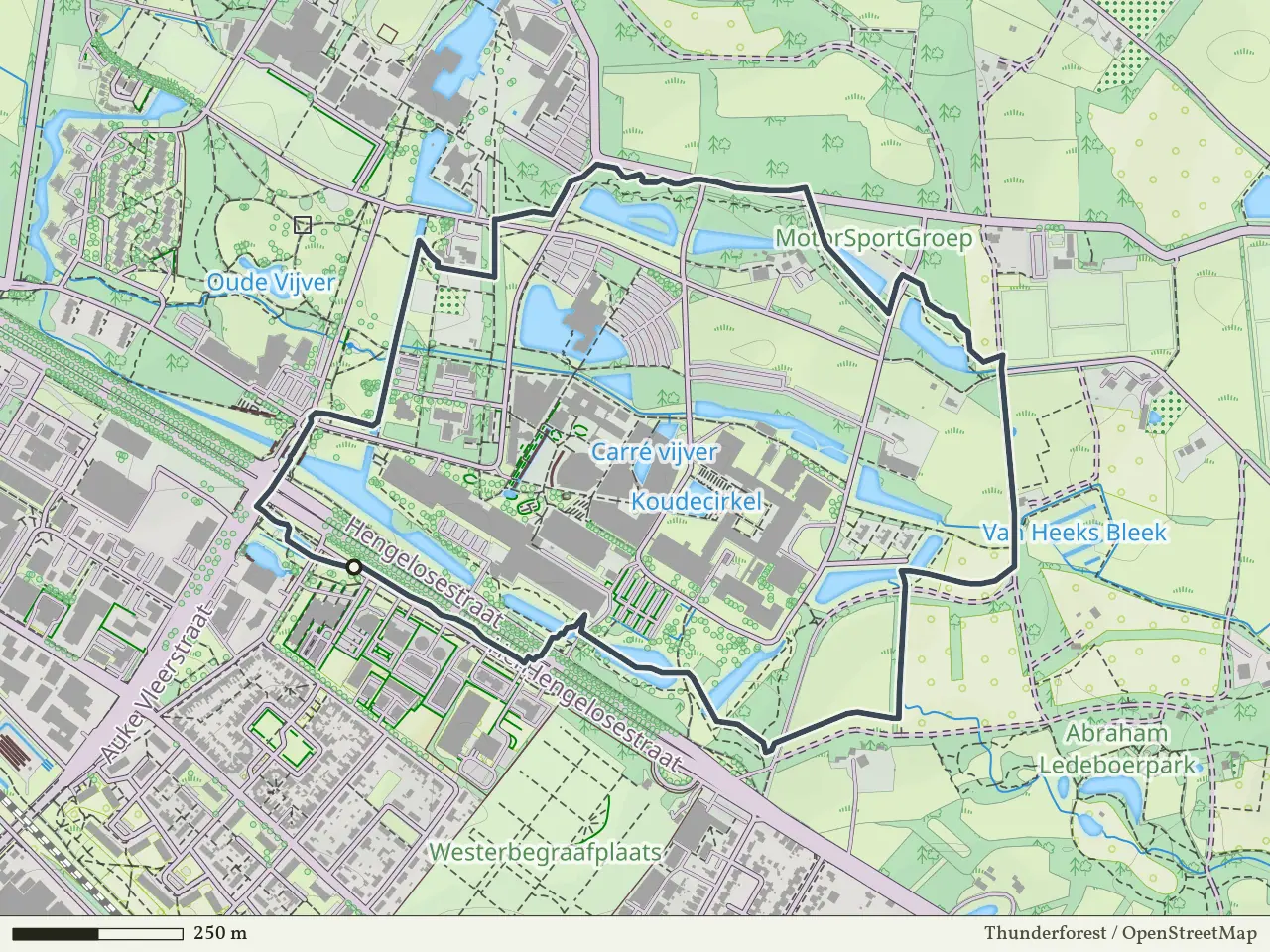 Groene route vanaf Ondernemingshuis, Enschede