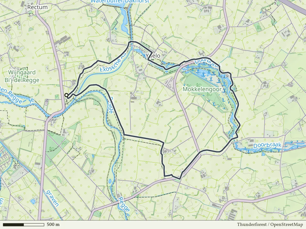 Gele route vanaf Wisselmaat, Enter