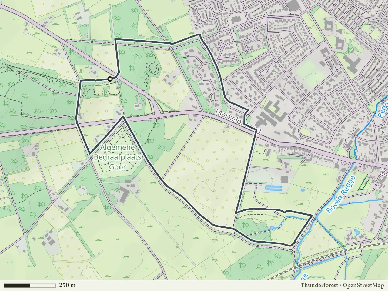 Groene route vanaf De Whee, Goor