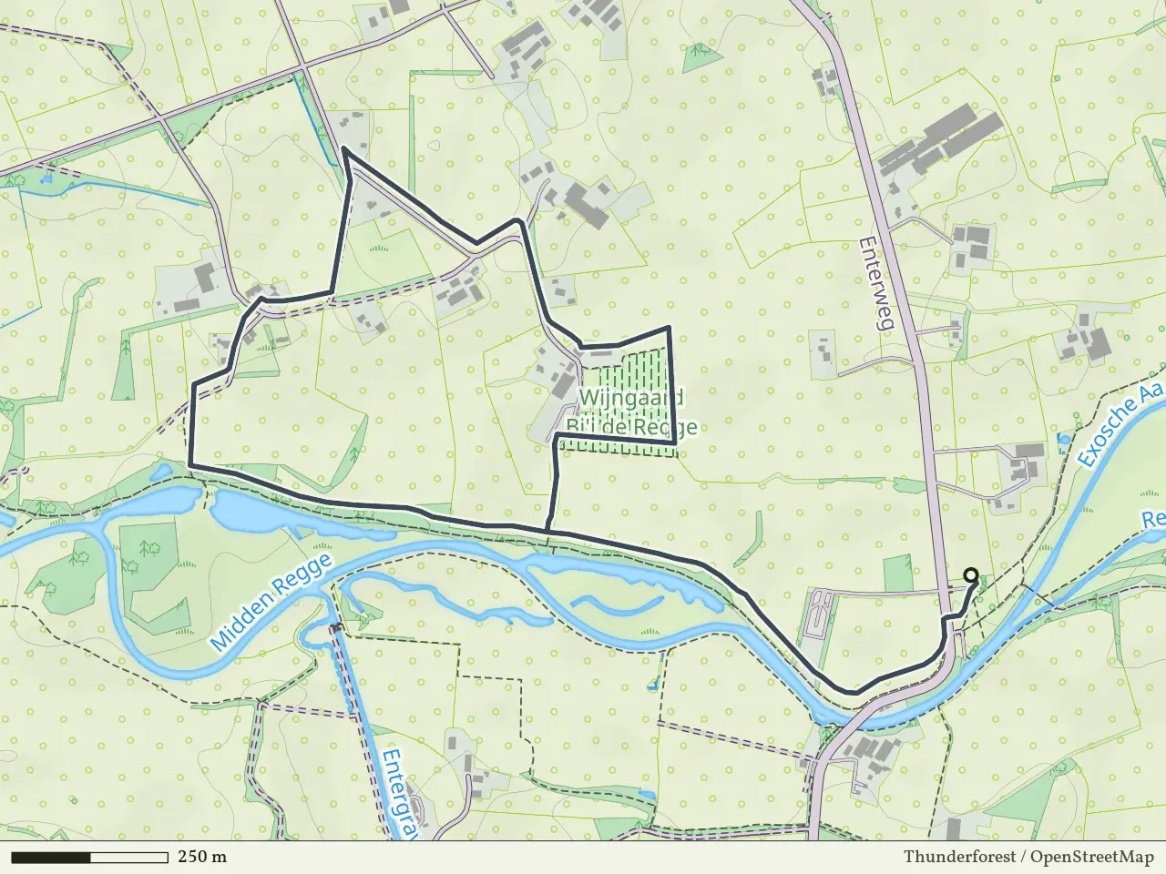 Groene route vanaf Wisselmaat, Enter