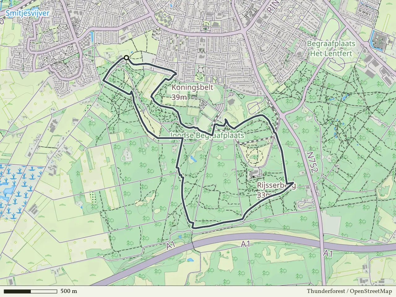Blauwe route vanaf De Welle, Rijssen