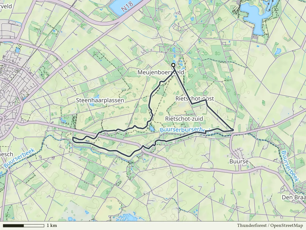 Oranje route vanaf Buurserzand, Haaksbergen
