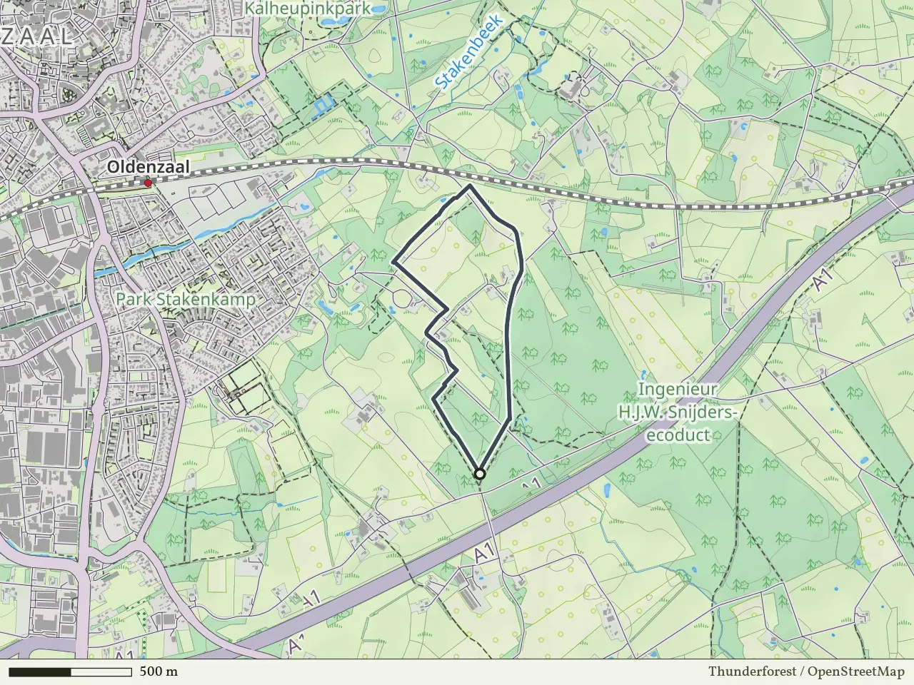 Gele route vanaf Boerskotten, De Lutte