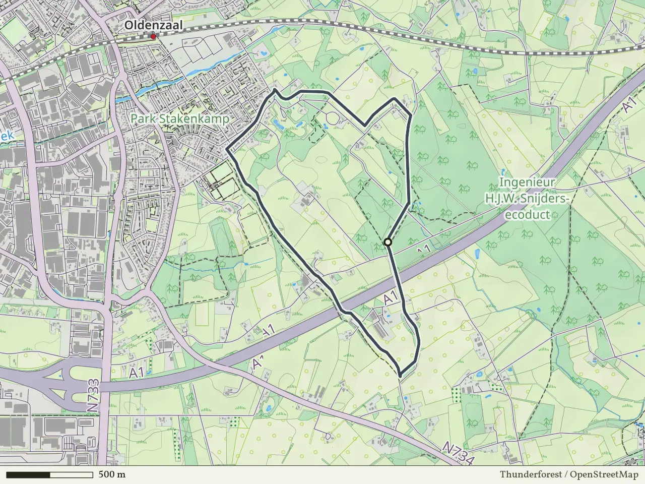 Groene route vanaf Boerskotten, De Lutte
