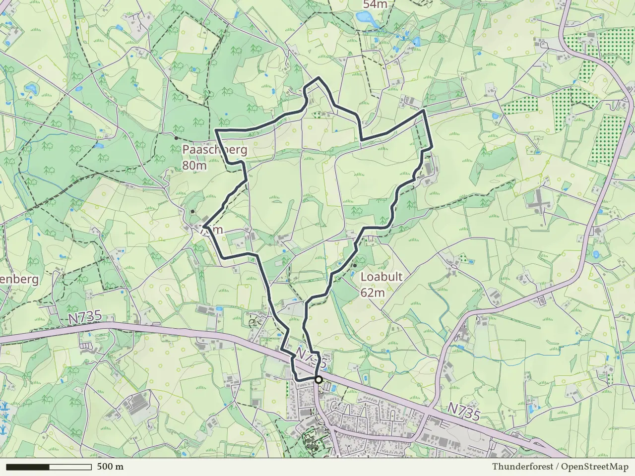 Gele route vanaf De Lutte, Losser