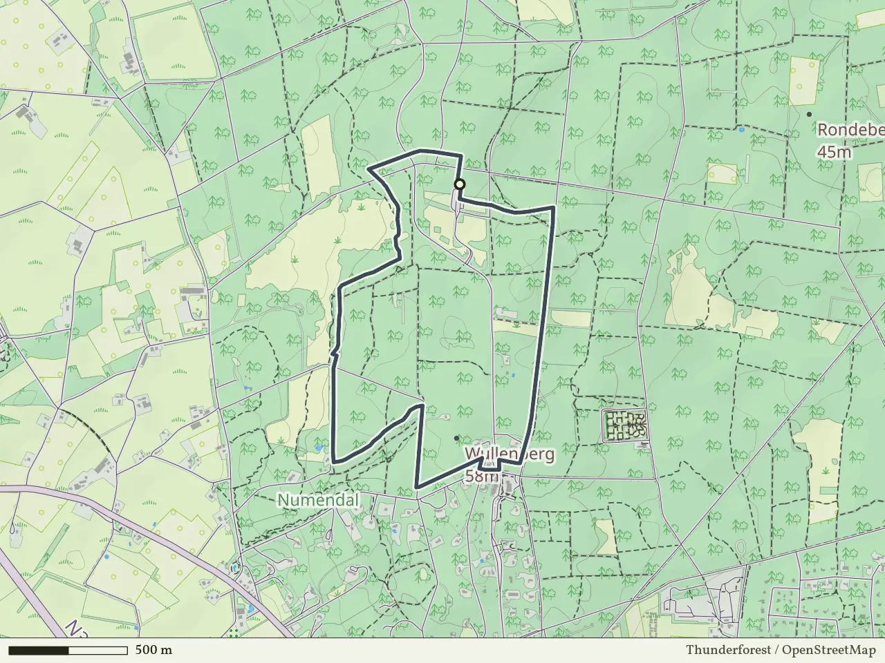 Groene route vanaf Dagrecreatieterrein, Holten