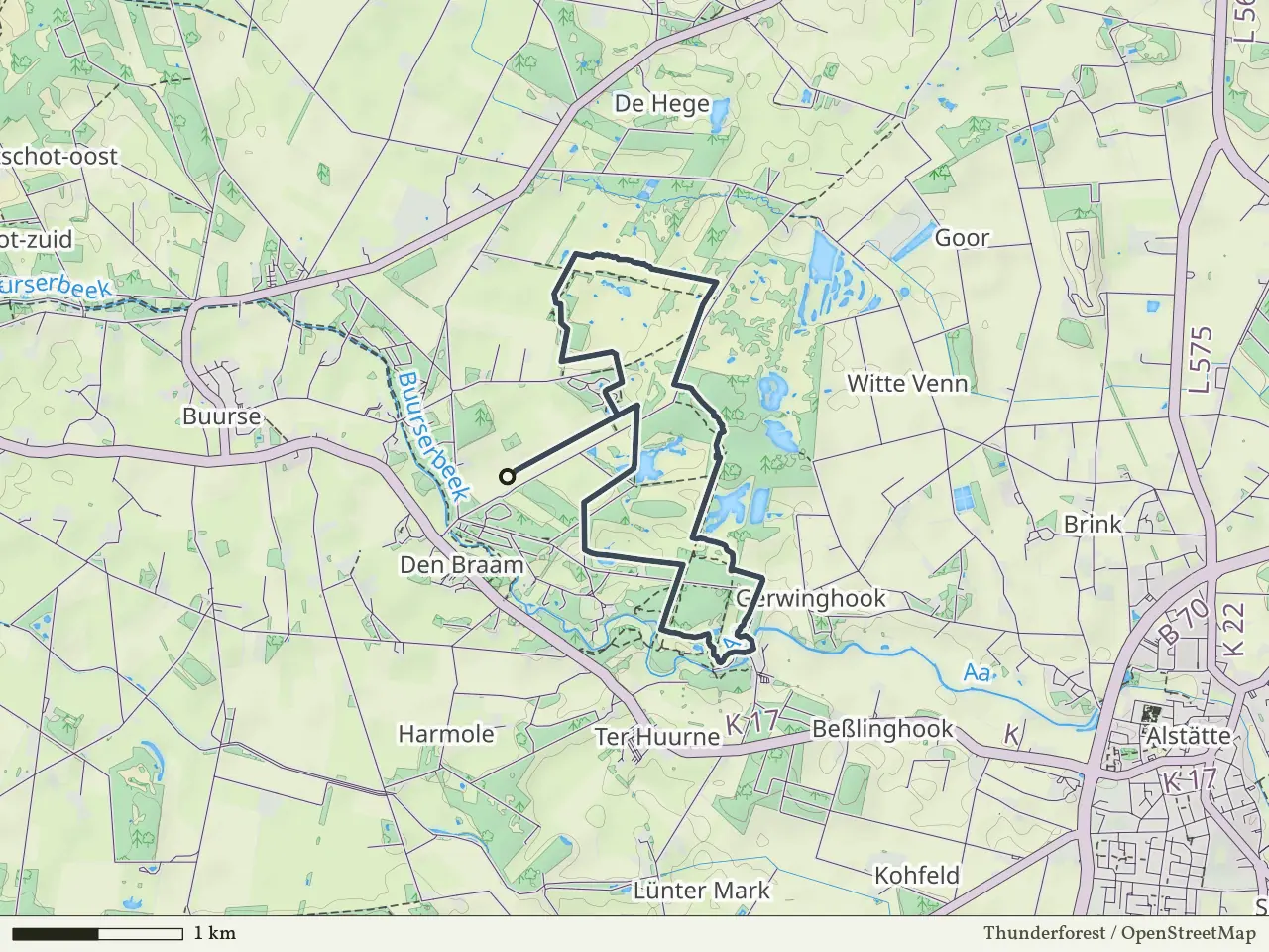 Blauwe route vanaf Witte Veen, Haaksbergen