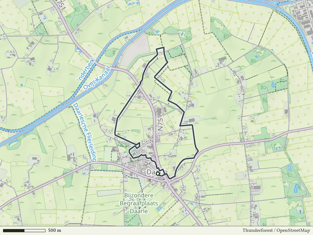 Blauwe route vanaf Daarle, Hellendoorn
