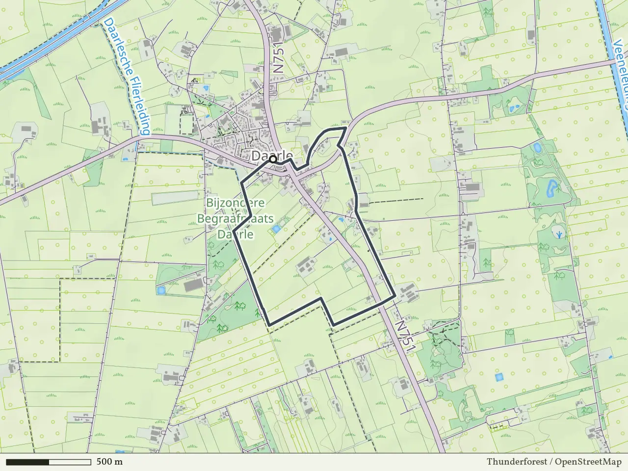 Groene route vanaf Daarle, Hellendoorn