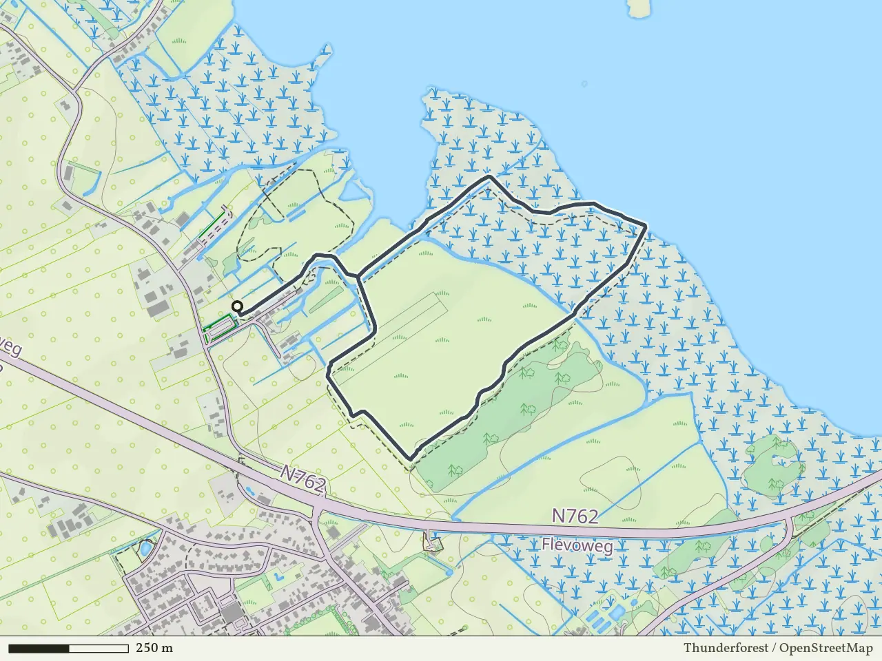 Blauwe route vanaf Sint Jansklooster, Weerribben-Wieden