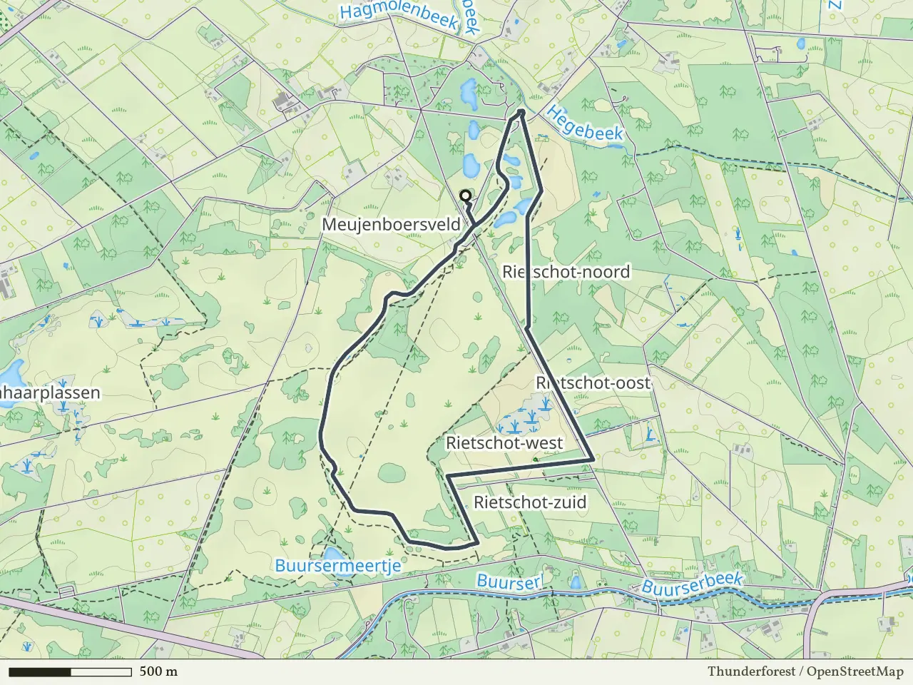 Gele route vanaf Buurserzand, Haaksbergen