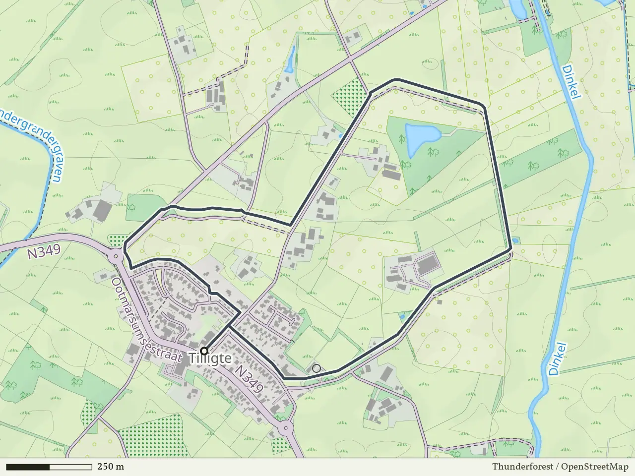 Gele route vanaf Tilligte, Denekamp