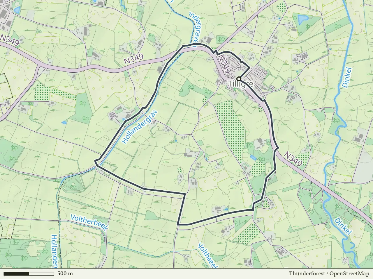 Oranje route vanaf Tilligte, Denekamp