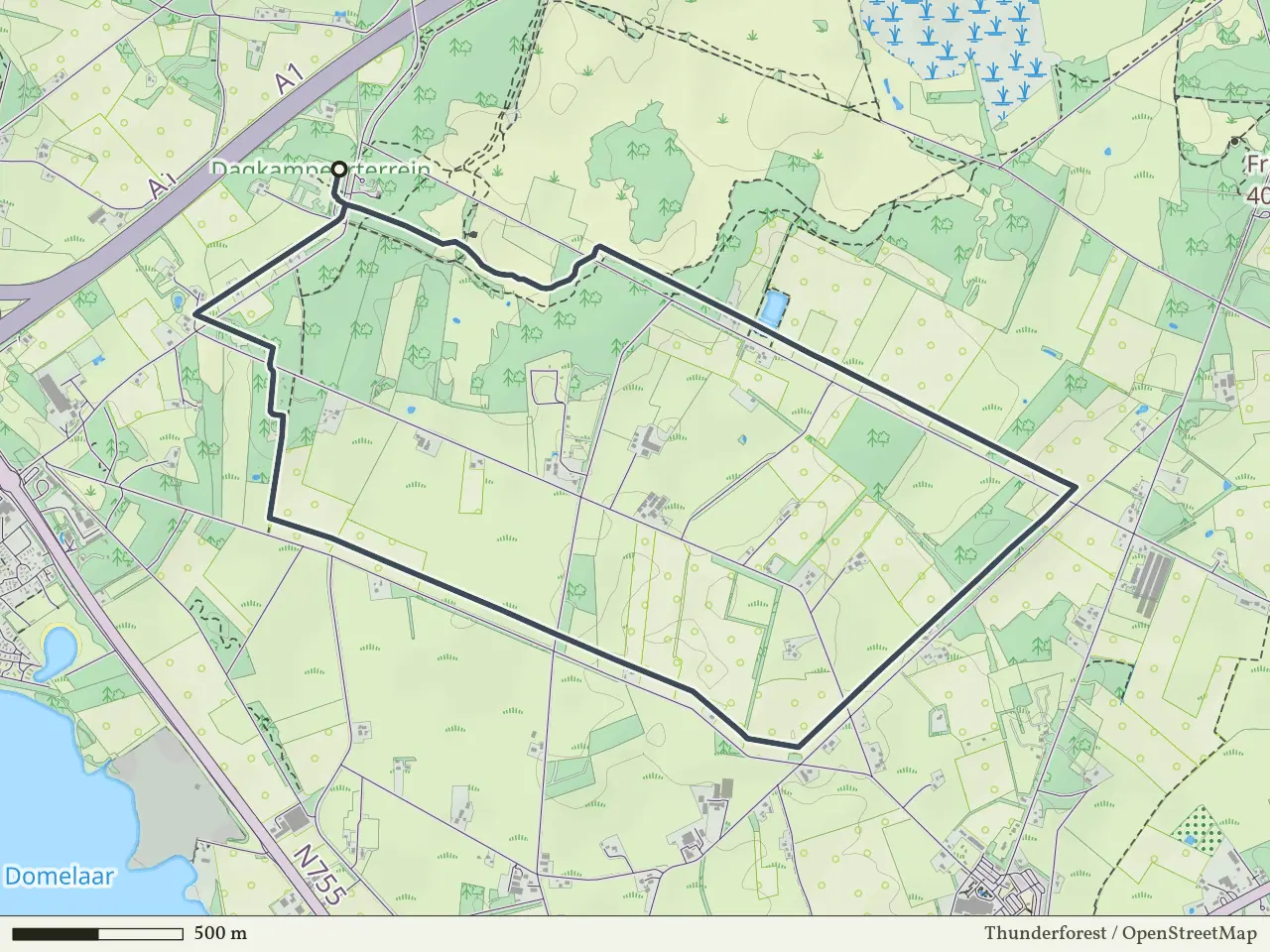Groene route vanaf Borkeld, Markelo