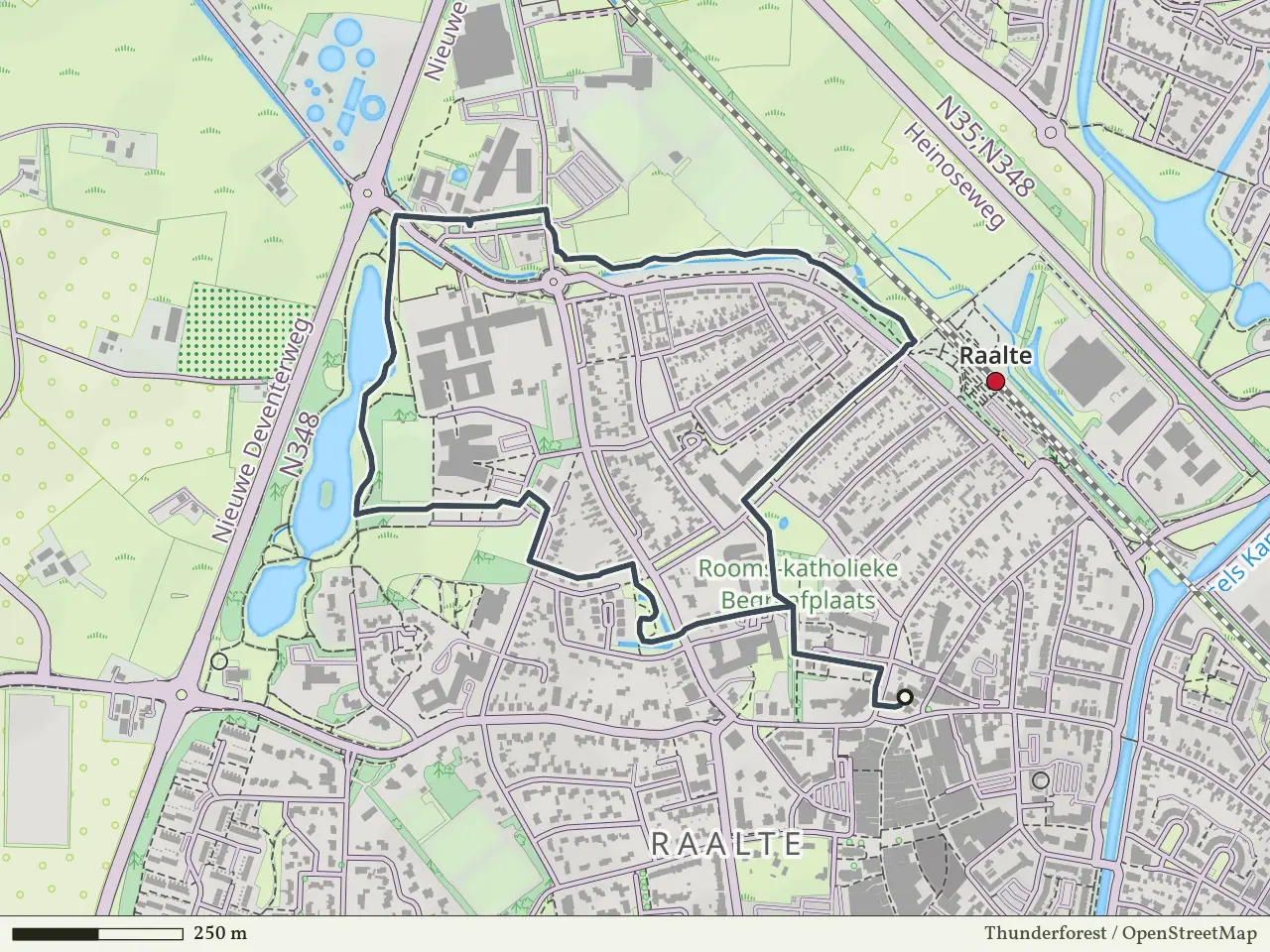 Groene route vanaf Raalte, Salland