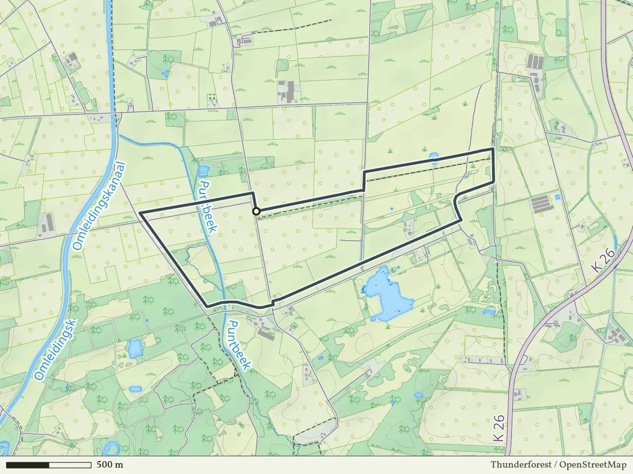 Groene route vanaf Beuningerachterveld, Beuningen